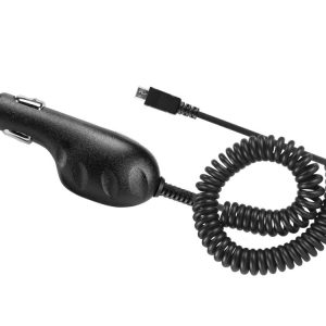 Picture of Cellet 8 ft Micro USB Coiled Car Charger (Black)