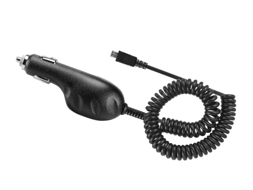 Picture of Cellet 8 ft Micro USB Coiled Car Charger (Black)