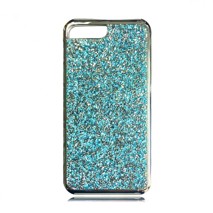 Dual Layer Glitter and Rubber Case BLUE - iPhone X / XS 1