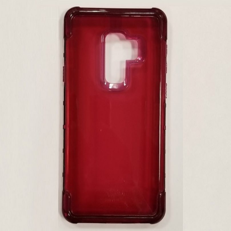 Samsung S9 Transparent ICE Case Cover RED 1