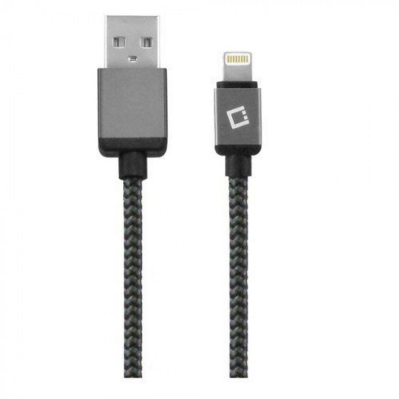 Picture of Cellet Lightning 8 Pin 10' Heavy-Duty Nylon Braided USB Charging Plus Data Sync Cable