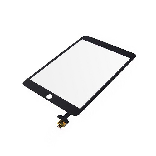 Touch Screen Digitizer Glass + IC Board Flex Connector Black for iPad Mini 3 1