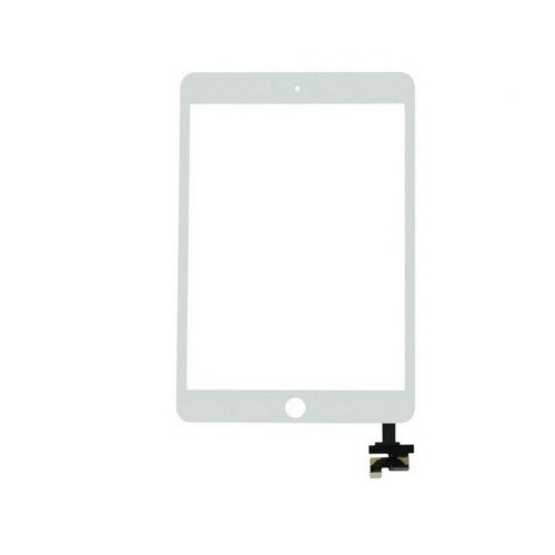 Touch Screen Digitizer Glass + IC Board Flex Connector White for iPad Mini 3 1
