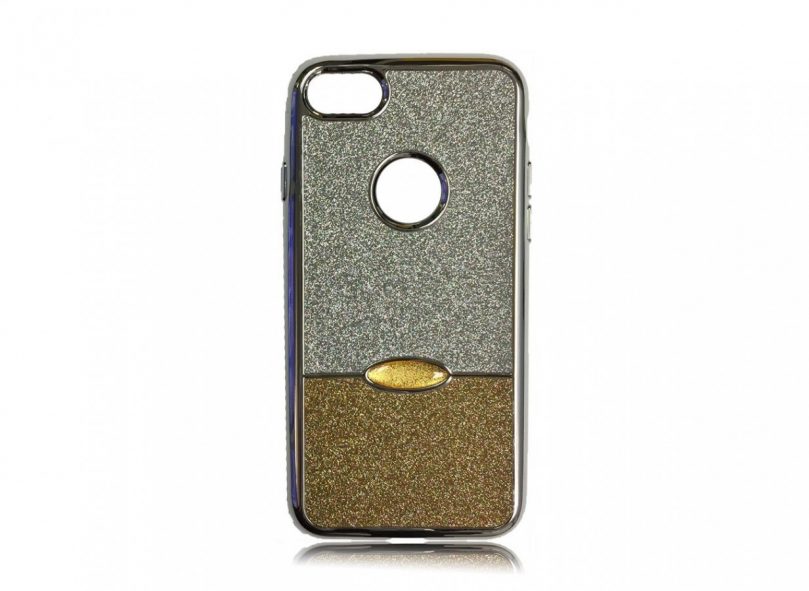 3 Color Bling Case - Silver/Silver/Gold - iPhone 8 / iPhone 7 1