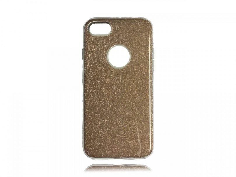 Daisy TPU Glitter PU Case - Gold - iPhone 8 / iPhone 7 1