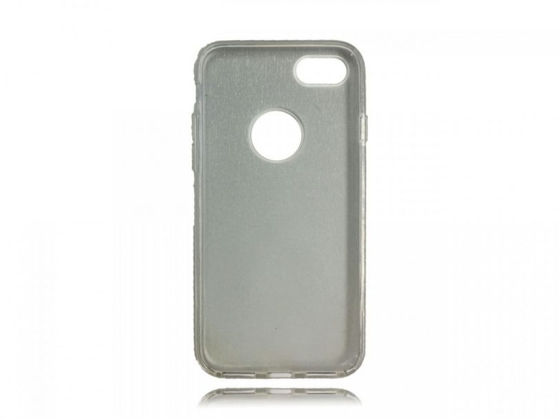 Daisy TPU Glitter PU Case - Silver - iPhone 8 / iPhone 7 2