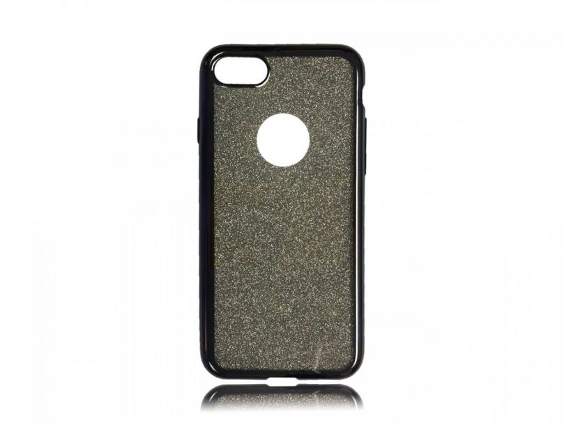 Plating Edge Glitter Case - Black -iPhone 8 / iPhone 7 1