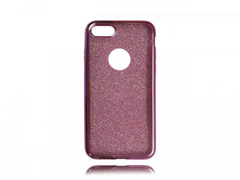 Plating Edge Glitter Case - Pink - iPhone 8 / iPhone 7 1