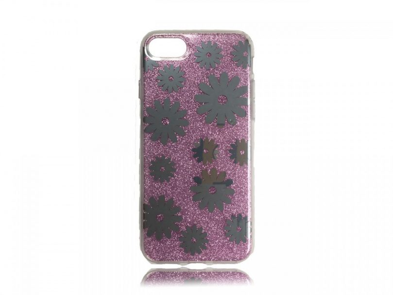 TPU Design Case Flowers - Purple - iPhone 8 / iPhone 7 1
