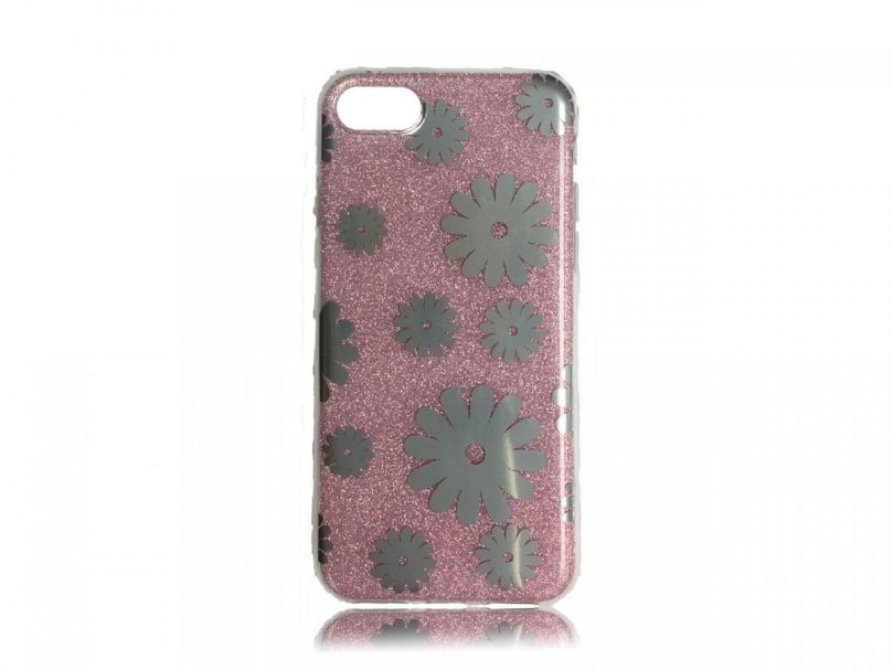 TPU Design Case Flowers - Pink - iPhone 8 / iPhone 7 1