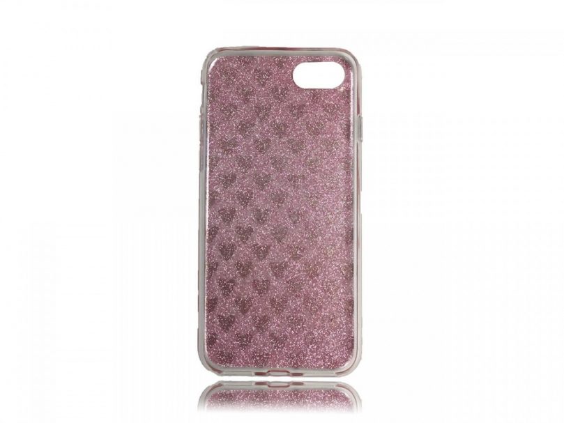 TPU Design Case Hearts - Pink - iPhone 8 / iPhone 7 2