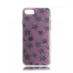TPU Design Case Stars - Purple - iPhone 8 / iPhone 7