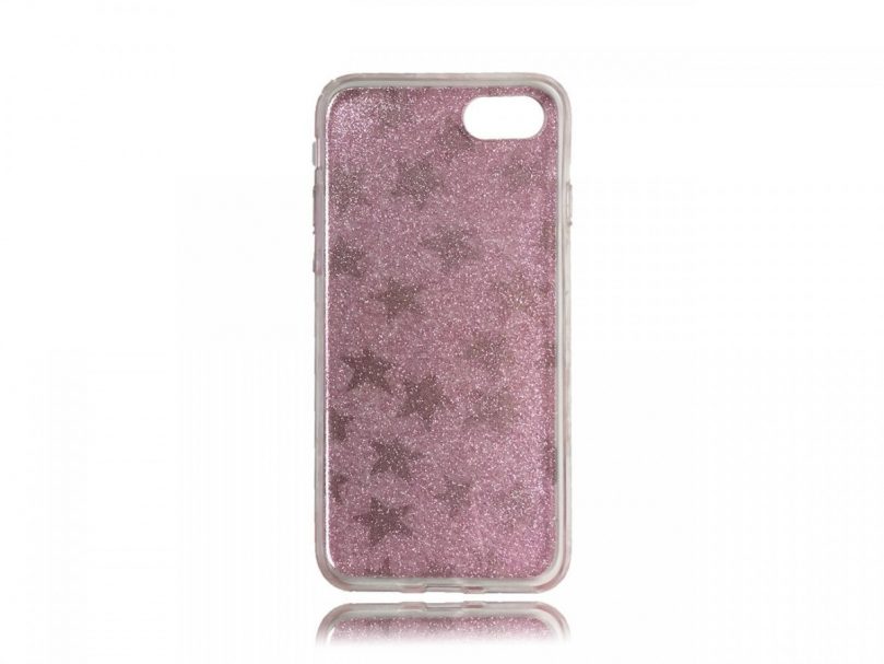 TPU Design Case Stars - Pink - iPhone 8 / iPhone 7 2