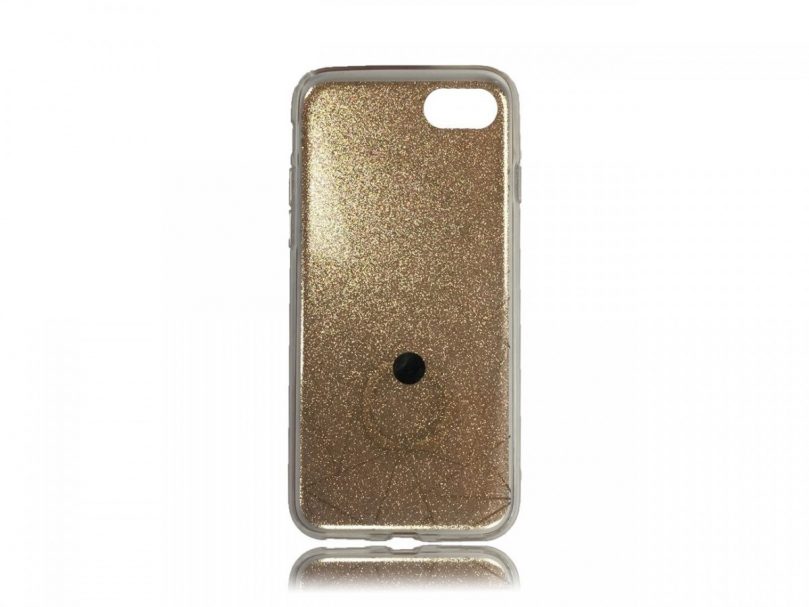 TPU Design Case W/ Ring Triangles - Gold - iPhone 8 / iPhone 7 2
