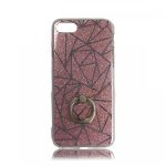 TPU Design Case W/ Ring Triangles - Pink  -iPhone 8 / iPhone 7