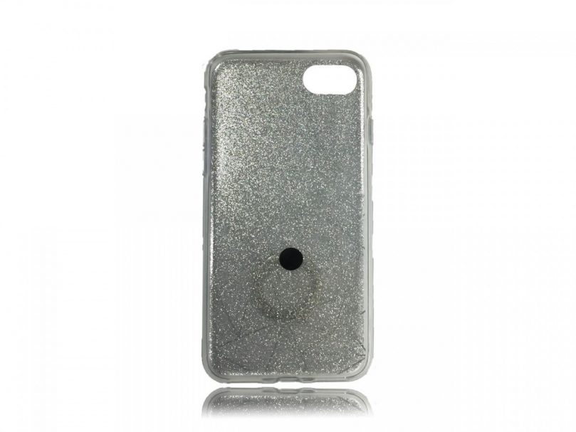 TPU Design Case W/ Ring Triangles - Silver - iPhone 8 / iPhone 7 2