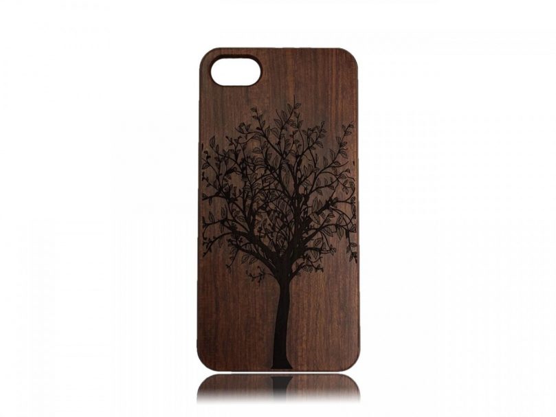 Wood Case - Tree Design - iPhone 8 / iPhone 7 1