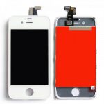 LCD Display Screen Touch Screen Digitizer Frame Assembly Parts White for iPhone 4S