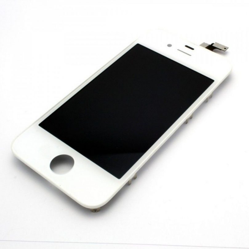 LCD Display Screen Touch Screen Digitizer Frame Assembly Parts White for iPhone 4S 3
