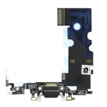 Black Lightning Charger Charging Port Dock Flex Cable Replacement Parts For iPhone 8