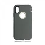 Heavy Duty Case w/ Clip GRAY/WHITE - iPhone X