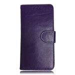 iPhone X/XS Leather Wallet Flip Case Purple