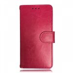 iPhone X/XS Leather Wallet Flip Case Red