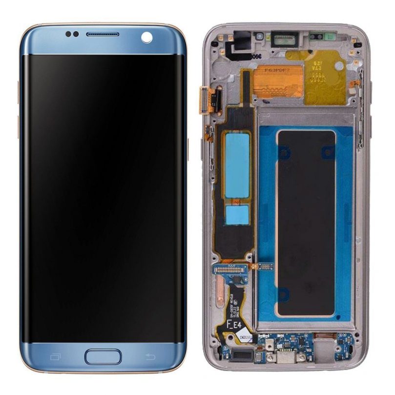 LCD Touch Screen Digitizer Frame Blue For Samsung Galaxy S7 Edge G935T G935V G935P G935A 1