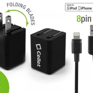 Picture of Cellet 4 ft Lightning Cable + Home Charger (Black)