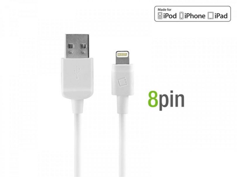 Picture of Cellet 4 ft Lightning Cable + Home Charger (White)