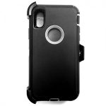 iPhone X/Xs Heavy Duty Case w/ Clip BLACK/GRAY