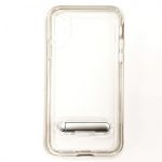 iPhone X/Xs Transparent Bumper Case w/ Kickstand GOLD