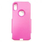 iPhone X/Xs Hybrid Case HOT PINK/WHITE