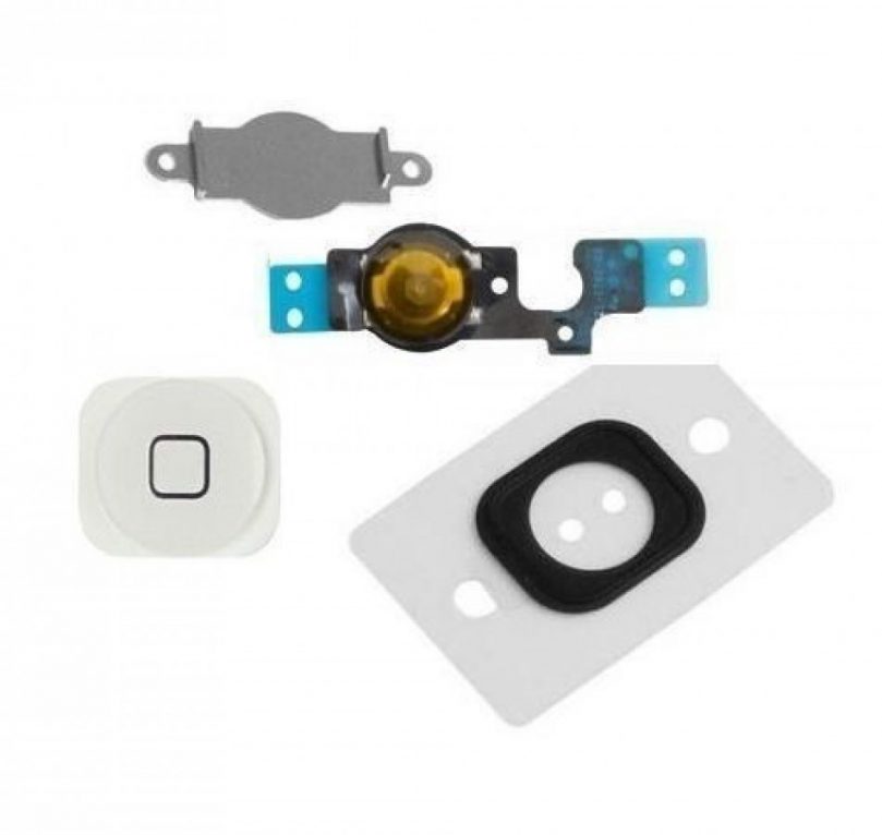 iPhone 5 White Home Button Flex Cable Replacement Set 1