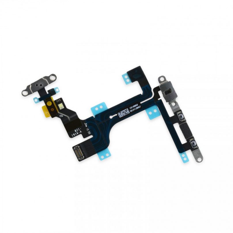 Power Mute Volume Button Switch Connector Flex Cable Ribbon + Mic for iPhone 5C 1