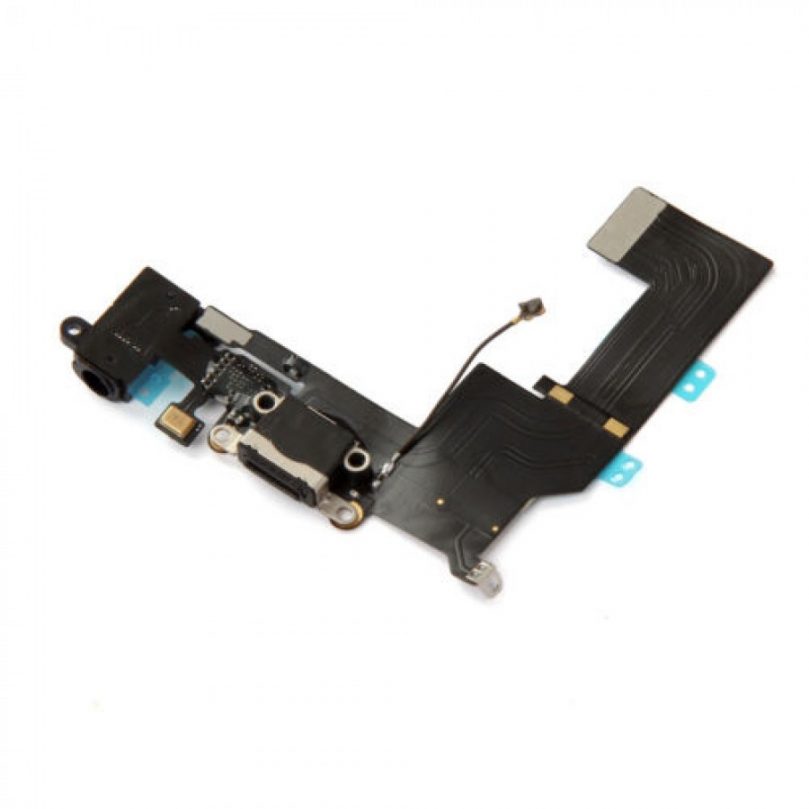 USB Charging Charger Port Dock Headphone Audio Jack Mic Flex Cable Black for iPhone 5S - Image 4