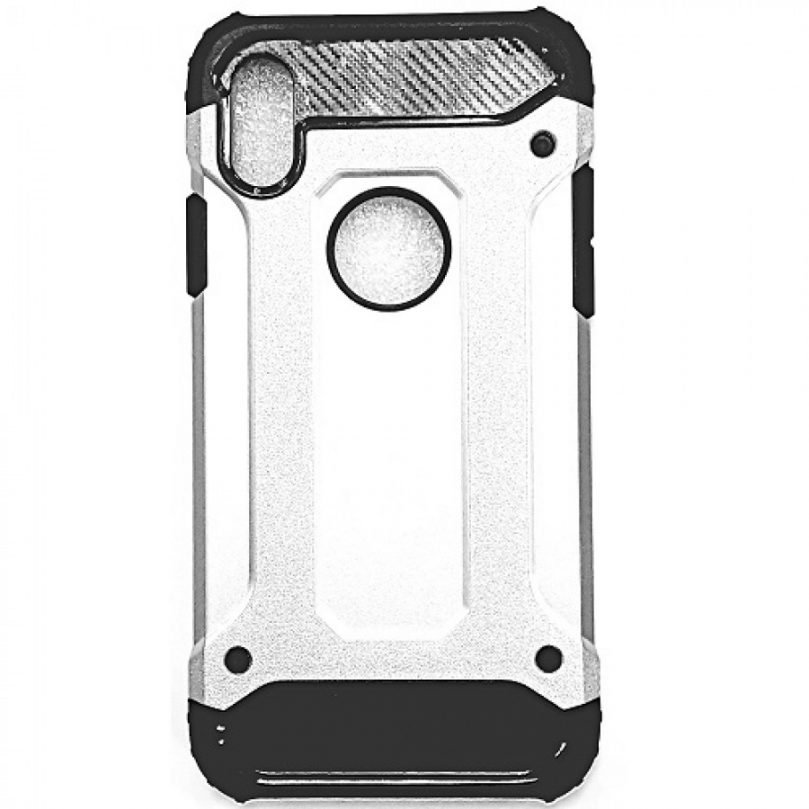 iPhone X/XS Armor Style Case Silver 1