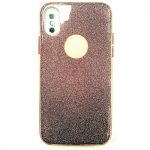 iPhone X/Xs Daisy Hard TPU Glitter PU Case PINK