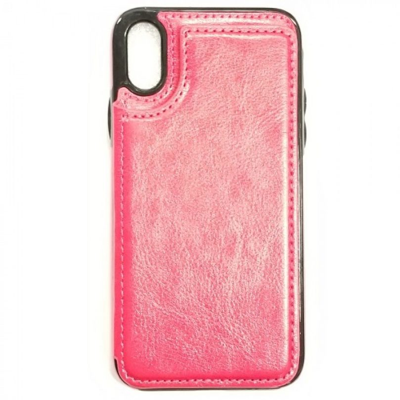 iPhone X/XS PU Leather Wallet Card Holding Case PINK 1