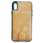 iPhone X/Xs PU Leather Wallet Multi Card Holding Case BROWN