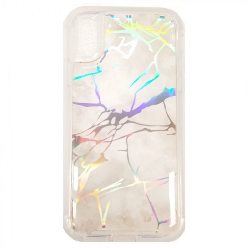 iPhone X/XS Marble Stone Pattern Case WHITE 1