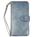 iPhone X/Xs PU Leather Wallet Magnetic Flip Case DARK BLUE