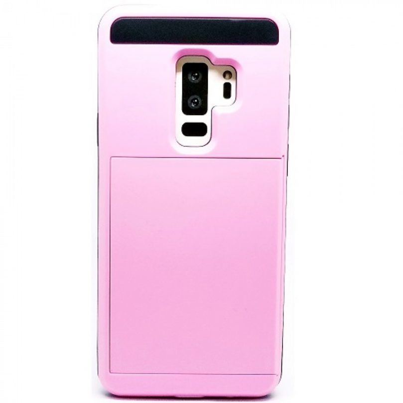 Samsung S9 Card Holding Case PINK