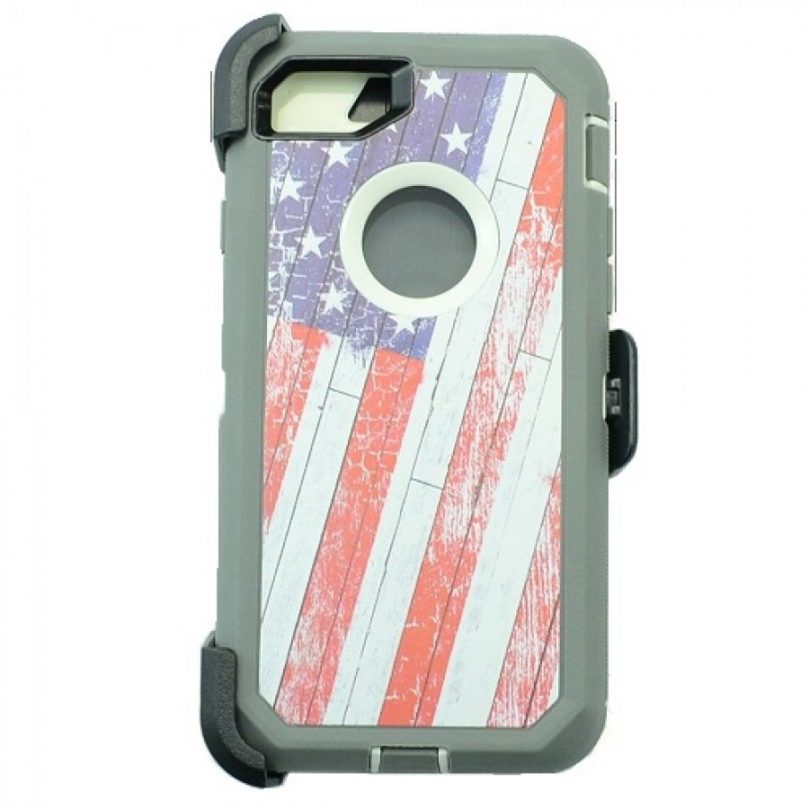 iPhone X/Xs Heavy Duty Case w/ Clip AMERICAN FLAG 1