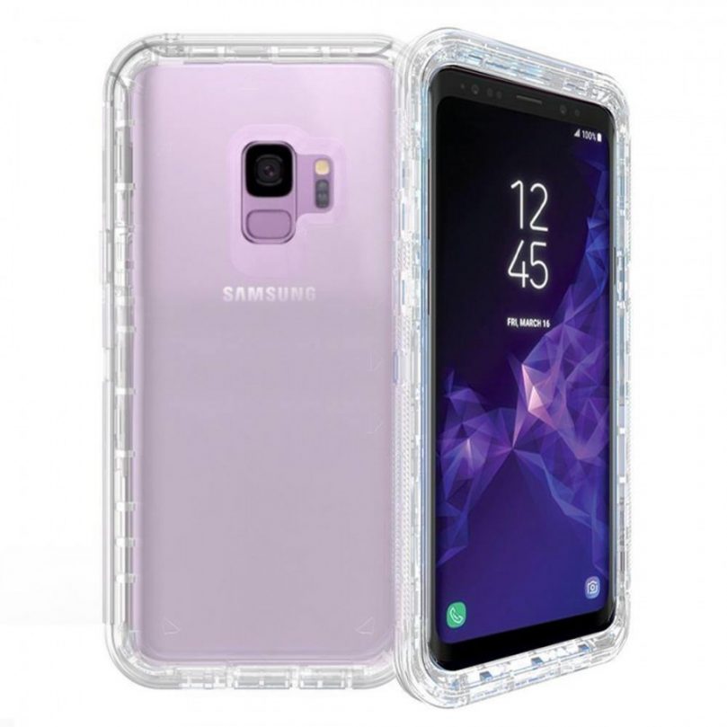 Samsung S9 Transparent Heavy Duty Case w/ Clip CLEAR 1