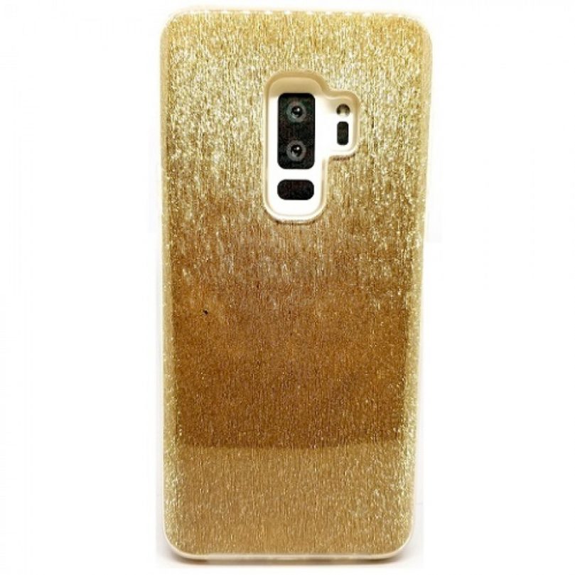 Samsung S9 Daisy Hard TPU Glitter PU Case GOLD 1