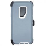 Samsung S9 Heavy Duty Case w/ Clip GRAY/WHITE