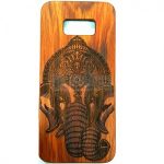 Elephant Design Wood Case For Samsung S9