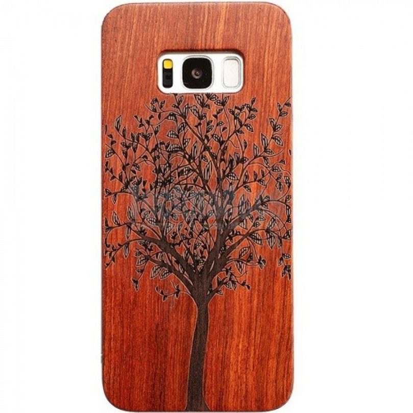 Tree Design Wood Case For Samsung S9 1