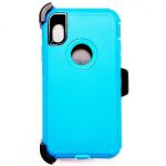 iPhone X/Xs Heavy Duty Case w/ Clip TEAL/TEAL
